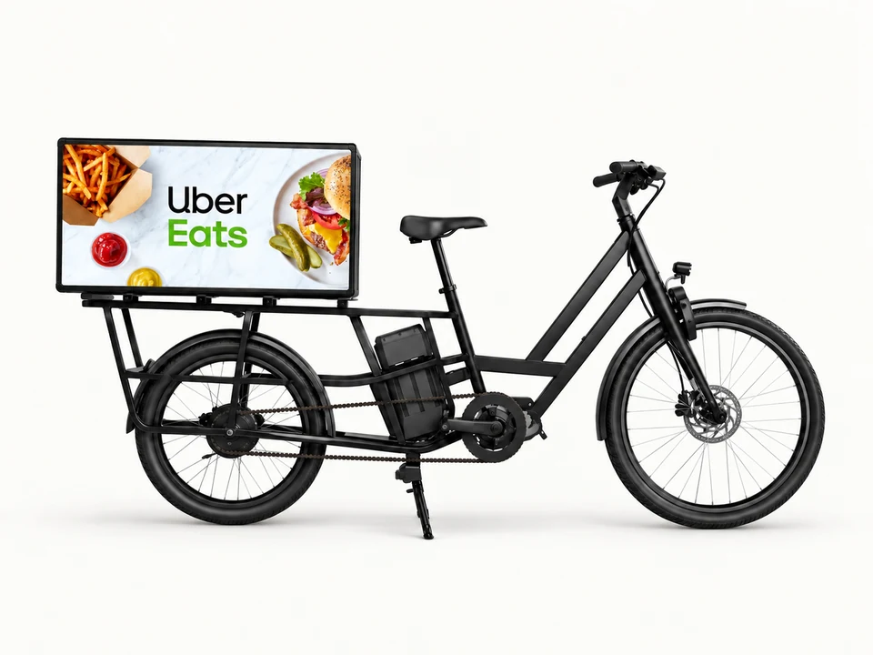 Uber Eats artwork on E-cycle